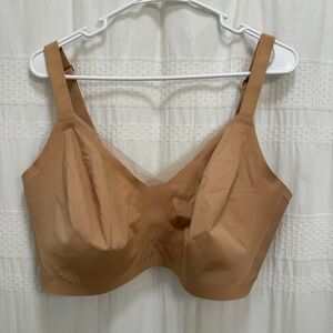 Honeylove Crossover Wireless Bra Nude Womens 2X NO REMOVABLE PADS